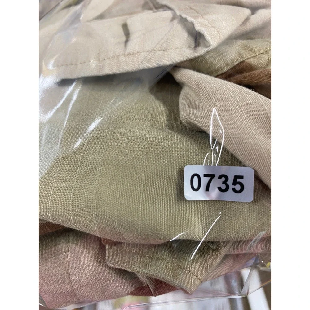 US Air Force Desert Camo BDU Jacket XL Long 3 Color Coffee Stain Ripstop Coat